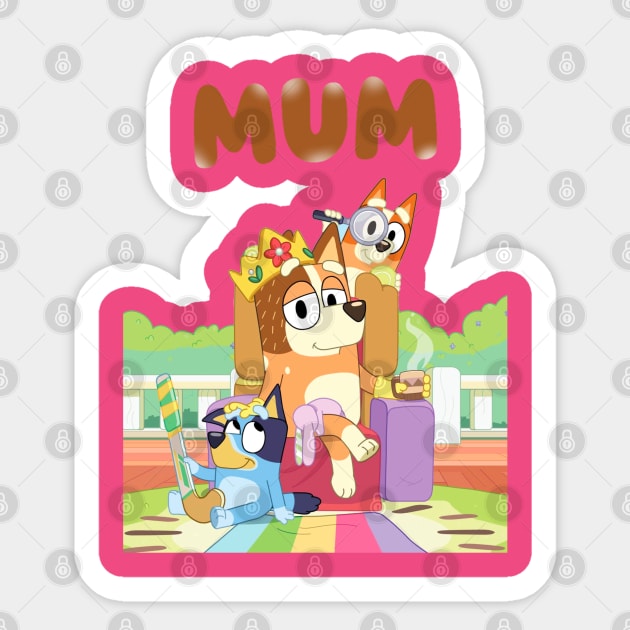 Love Mum Sticker by Shirleyy Shop Arts